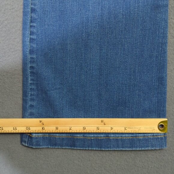 Spanx Jeans Women's XL Tall Blue EveryWear Flare Pull On Denim Wide Leg NWT - Picture 10 of 14